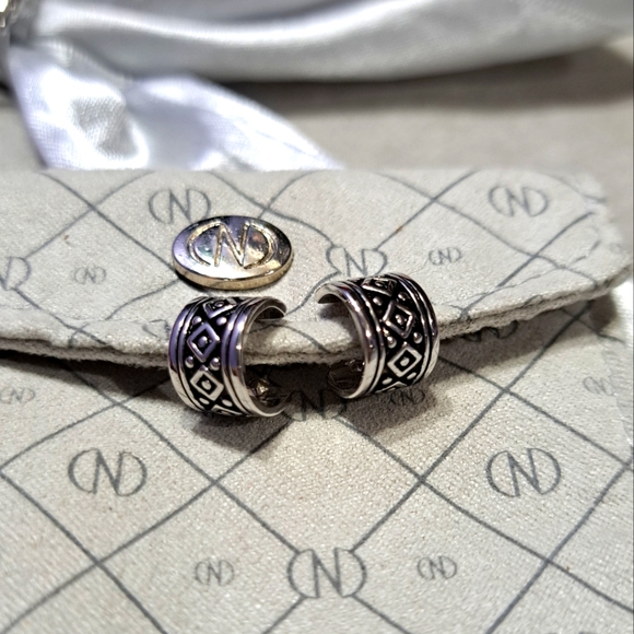 🌈CAROLINE NÉRON EARRINGS 92.5 SILVER - Picture 2 of 4